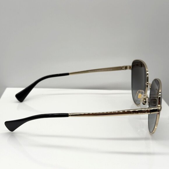 Ralph Lauren Sunglasses RA4144 9116/8G Shiny Gold Frames Gray Gradient Lenses - Picture 6 of 11